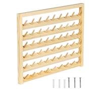 Shovelmty 54 Supporto per Filo per Cucire Un Rocchetto, Supporto per Filo per Cucire Un Parete con Gancio, Organizer per Ricamo nel Legno per Cucire