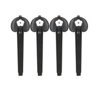 Shovelmty Pomello per Corde di Violoncello 4/4, Piroli per Violoncello, per Corde A Mano In Legno di Ebano, per Violino In Conchiglia Bianca Intagliata A Mano, Pomello Antiscivolo