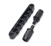 Shovelmty Ponte per Chitarra Elettrica LP su Piastra di Trazione Ponte per Corde Anteriore Ponte per Chitarra Elettrica Ponte Anteriore LP Nero