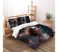 SHOVERKD Corona Farfalla Musa Copriletto Stampa 3D Fata Tale Fantasia Biancheria Da Letto Morbida Microfibra Chiusura A Zip Per Bambini/Ragazzi Con 2 Federe Double（200x200cm）