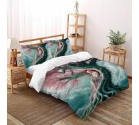 SHOVERKD Foresta Musa Fata Copriletto 3D Stampa Fata Tale Fantasia Biancheria Da Letto Microfibra Leggera Chiusura A Cerniera Per Bambini/Ragazzi 3 Pezzi Double（200x200cm）
