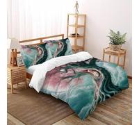 SHOVERKD Foresta Musa Fata Copripiumino 3D Stampa Fata Tale Fantasia Biancheria Da Letto Microfibra Leggera Chiusura A Zip Per Bambini/Ragazzi 3 Pezzi King（220x240cm）