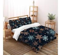SHOVERKD Inverno Mondo delle fate Magia Copripiumino 3D Stampa Biancheria Da Letto Microfibra Leggera Chiusura A Zip Per Bambini/Ragazzi Con 2 Federe Super King(260x220cm)