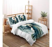 SHOVERKD Pacifico Musa Angelo Copriletto 3D Stampa Fata Tale Fantasia Biancheria Da Letto Microfibra Leggera Chiusura A Zip Per Bambini/Ragazzi 3 Pezzi Double（200x200cm）