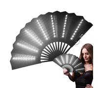 Show di luce vibrante,Ventola portatile a LED - design pieghevole per festival | Fan di concerti, dispositivo di raffreddamento portatile, accessorio unico, accessorio da ballo di o