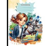Show Jumping Notebook for Girls: Equestrian Horse Dreams: A Cute Journal for Horse-Loving Girls | 110 PAGES | 7.5X9.25 | Lined Diary Notebook Pages | Amelia