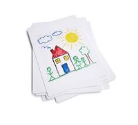 Show-Me Basics - Lavagne bianche in formato A4, confezione da 30 lavagne cancellabili a secco su entrambi i lati, superficie resistente agli strappi, in tinta unita, in casa, aiuto per