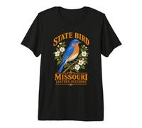 Show-Me Region - Emblema Vintage Eastern-Bluebird Pride Maglietta Premium