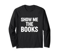 Show Me The Books Citazione di Lettura Divertente Maglia a Manica