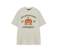 Show Me The Merch Beige Halloween Town T-shirt a maniche corte Donne