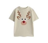 Show Me The Merch Beige Reindeer T-shirt a maniche corte Unisex Bambini