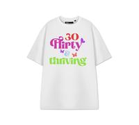 Show Me The Merch Bianco 30 Flirty & Thriving T-shirt a maniche corte Donne
