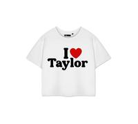 Show Me The Merch Bianco I Love Taylor T-shirt corta a maniche corte Donne
