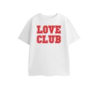 Show Me The Merch Bianco Love Club T-shirt a maniche corte Unisex Bambini