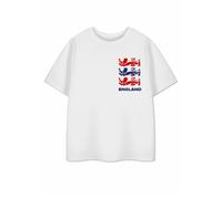 Show Me The Merch Bianco Three Lions T-shirt a maniche corte Unisex Bambini