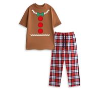 Show Me The Merch Marrone Gingerbread Man Pigiama a maniche corte a gamba lunga