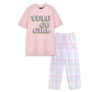 Show Me The Merch Rosa Yule Go Girl Pigiama a maniche corte a gamba lunga Unisex