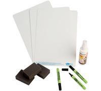 Show-me Tinta Unita 650 Micron A4 a Secco Assi, Penne E Gomme (Confezione D 100)