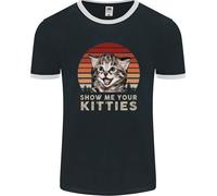 Show Me Tuo Kitties Divertente Gatto Uomo Ringer Fotl