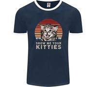 Show Me Tuo Kitties Divertente Gatto Uomo Ringer Fotl