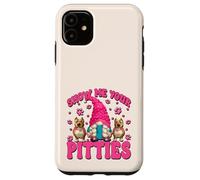 Show Me Your Pitties Adult Humor Women Funny Pitbull Momma Custodia per iPhone 11