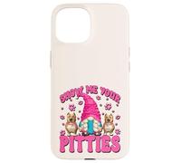 Show Me Your Pitties Adult Humor Women Funny Pitbull Momma Custodia per iPhone 15