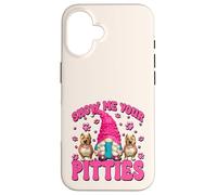 Show Me Your Pitties Adult Humor Women Funny Pitbull Momma Custodia per iPhone 16