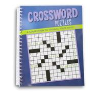 Show-Offs Spiral Bound Miniature Puzzle Book for Car, Office, or Quiet Play - 80 Pg (Crossword Puzzles Vol. 4)