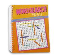 Show-Offs Spiral Bound Miniature Puzzle Book for Car, Office, or Quiet Play - 80 Pg (Wordsearch Vol. 5)