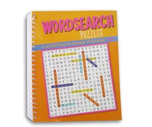 Show-Offs Spiral Bound Miniature Puzzle Book for Car, Office, or Quiet Play - 80 Pg (Wordsearch Vol. 5)