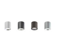 SHOW PLAFONIERA CILINDRICA D12 MODERNA DA ESTERNI IP65 LED 12W LUCE 3000K O 4000K IN 4 COLORI