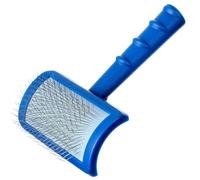 Show Tech Tuff On Tangles - Spazzola media con setole lunghe e morbide, spazzola districante professionale per cani, adatta per mantelli lunghi e delicati, design ergonomico con manico confortevole,