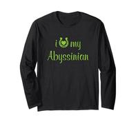 Show Trainer equestre I Love My Abyssinian Horse Maglia a Manica