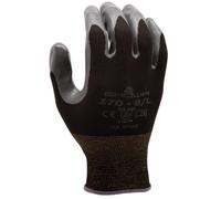 SHOWA 370 Guanti Protettivi da Lavoro (10 paia), taglia N: 9/XL neri