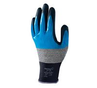 SHOWA 376R, Rivestimento in Schiuma di nitrile, Nitrile, Usi generici, Grigio scuro / grigio / blu / nero, 9/XL