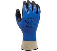 Showa 377 Guanto Lavoro Senza Cuciture Impermeabile Cotone PVC Usi Generici 9/XL