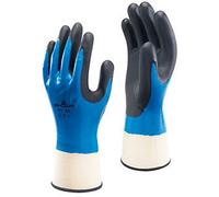 Showa 377 Guanto Lavoro Senza Cuciture Impermeabile Cotone PVC Usi Generici 9/XL