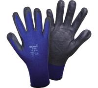 SHOWA 380, Rivestimento in Nitrile microporoso, Usi generici, Blu con palmo nero, 7/M