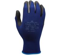 SHOWA 380, Rivestimento in Nitrile microporoso, Usi generici, Blu con palmo nero, 7/M