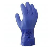 Showa 650 Blu Protezione Chimica, Rivestimento Completo In Pvc Guanti Da Lavoro