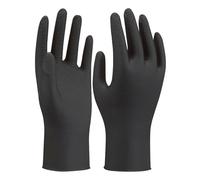 SHOWA 709B, 100% nitrile - résistant aux produits chimiques, non doublé, à usage unique, noir, boîte de 1 000 gants (10 distributeurs de 100 gants), tailles S