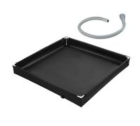 Shower Basin Pan - Oxford Cloth 31.52in Foldable Design, Folding Shower Base, Portable Bath Pan | Drainage System Feature, Outdoor Showers Tray For RV, Camping, Hiking, Tent, Awning