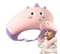 Shower Cap, Bath Cap with Ear Protection, 9.84 * 8.66in Heat-Resistant Shampoo Hat, Soft and Comfortable Adjustable Visor, Supplies for Newborns, Kids, Girls, and Boys