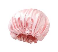 Shower Cap for Women - Large Double-Layer Imitation Silk Sleeping, Home Wide-Brimmed Headscarf/shower Cap 2-Layer Waterproof Elastic Shower Bonnet,reusable Hair Protector for Long Braids Spa Home Wome