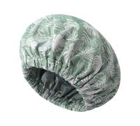 Shower Cap Women, Double Layer, 12.99 Inches Hair Bonnet with Reusable Waterproof Design, Bath Accessories for Swim Travel Home Spa Beach Pool Adult Washing, Best Scalp Protector for Friend Family Use