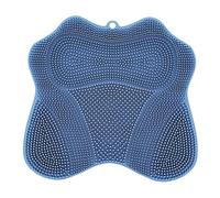 Shower Cleaner, Foot Exfoliator, Massage Mat, 11.81x11.02 Inches Soft Silicone Bristles, Suction Cup Grip Base, Post Workout Recovery, Pedicure Routine, Travel Hygiene, Bathroom