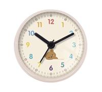 Shower Clock,Bathroom Round Quiet Wall Decor with Suction Cup,Waterproof Clock for Shower with Bear Pattern | for Toilet Kitchen Swimming Pool Home Wall Spa