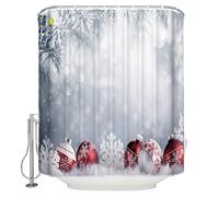 Shower Curtain Ice World Merry Christams Light Shower Curtain Bathroom Curtain Home Decoration (Size : 183X183cm)