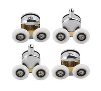 Shower Door Rollers Top - Bottom Bathroom Replacement Double Runner | Shower Door Rollers | Top Bottom Bathroom Replacement Double Runner | Shower Door Wheels Replacement | For Bathroom Home