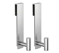 Shower Door Towel Hook, 2 Pack Glass Door Hooks, 3/8 Inch Robe Holder | Shower Towel Hook, Over Door Robe Holder, 2 Piece Fit for 3/8 Inch Glass Bathroom Clothes Dorm RV